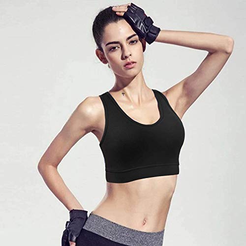 HBselect Sujetador Deportivo Mujer Material Cómodo Sin Costuras Almohadilla Desmontable para Gimnasio Yoga Bailar HBselect Sujetador Deportivo Mujer Material Cómodo Sin Costuras Almohadilla Desmontable para Gimnasio Yoga Bailar