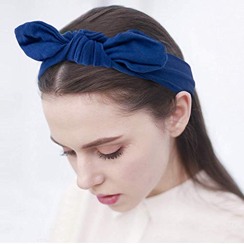 HBselect Turbantes Pelo algodón 8 Pcs Para Mujer Chica Multicolor Diademas Elasticas Pelo Cintas Para El Pelo Accesorios Pelo