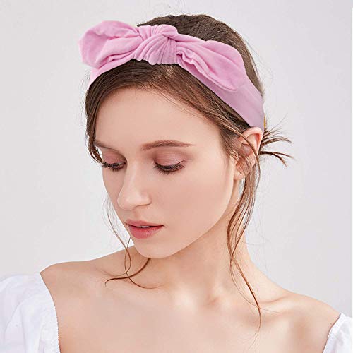 HBselect Turbantes Pelo algodón 8 Pcs Para Mujer Chica Multicolor Diademas Elasticas Pelo Cintas Para El Pelo Accesorios Pelo