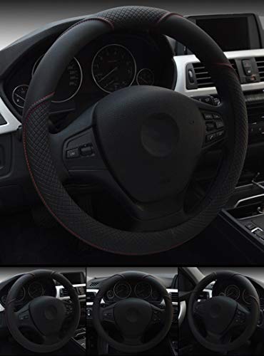 HCMAX Microfibra Suave Funda para Volante Cubierta del Volante del Vehículo Confortable Protector del Volante del Coche Universal Diámetro 38cm (15") HCMAX Microfibra Suave Funda para Volante Cubierta del Volante del Vehículo Confortable Protector del Volante del Coche Universal Diámetro 38cm (15")