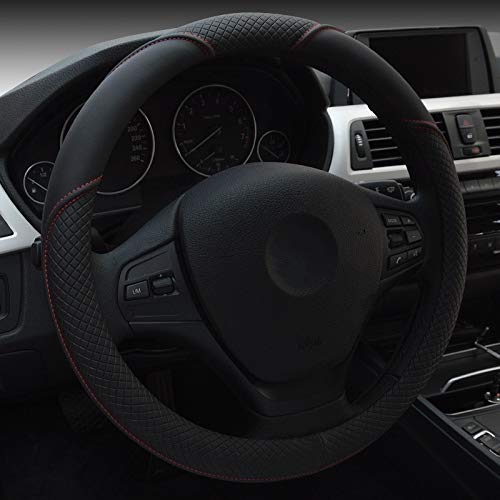 HCMAX Microfibra Suave Funda para Volante Cubierta del Volante del Vehículo Confortable Protector del Volante del Coche Universal Diámetro 38cm (15") HCMAX Microfibra Suave Funda para Volante Cubierta del Volante del Vehículo Confortable Protector del Volante del Coche Universal Diámetro 38cm (15")