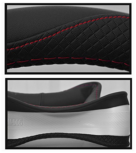 HCMAX Microfibra Suave Funda para Volante Cubierta del Volante del Vehículo Confortable Protector del Volante del Coche Universal Diámetro 38cm (15") HCMAX Microfibra Suave Funda para Volante Cubierta del Volante del Vehículo Confortable Protector del Volante del Coche Universal Diámetro 38cm (15")