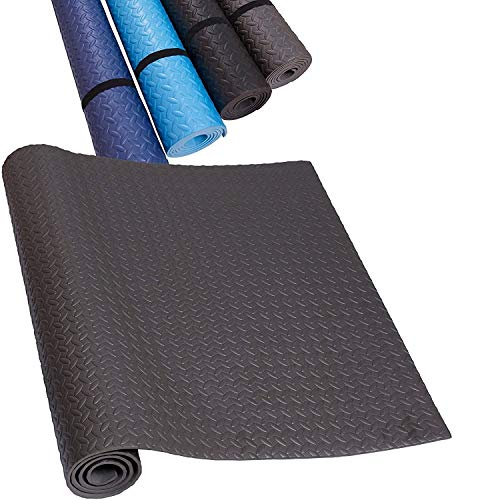 HD Fitness FM2000GREY Alfombrilla para Yoga o Proteccion Antideslizante para Máquinas para Hacer Ejercicio - Color Gris Oscuro - 200x100cm