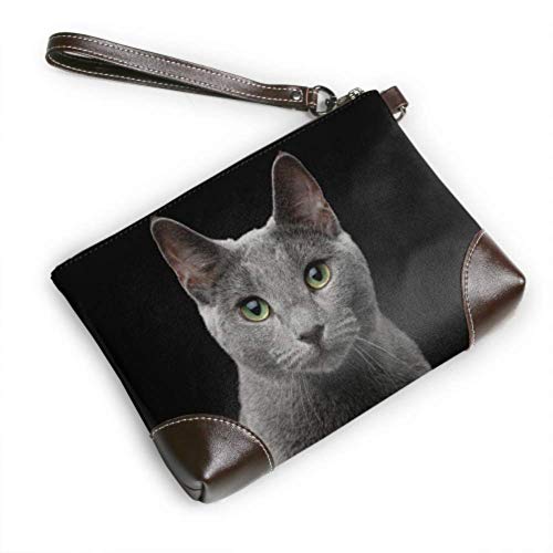 Hdadwy Cartera de mano Bolso de mano Retrato de primer plano Gato azul ruso Increíble Cartera de cuero Cartera de embrague para mujer Cartera de cuero para mujer Cartera de pulsera para teléfono intel Hdadwy Cartera de mano Bolso de mano Retrato de primer plano Gato azul ruso Increíble Cartera de cuero Cartera de embrague para mujer Cartera de cuero para mujer Cartera de pulsera para teléfono intel