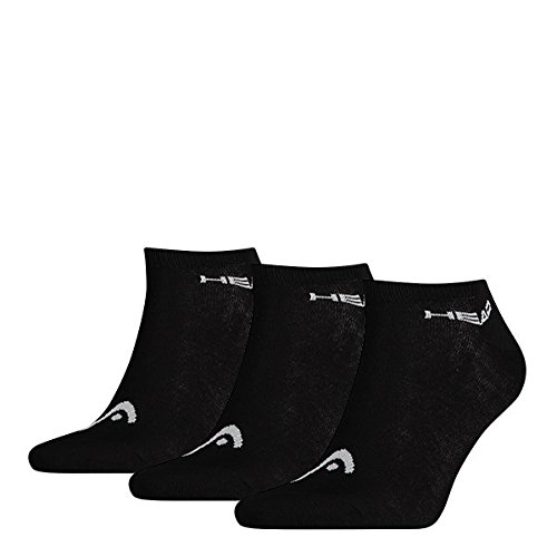 Head Sneaker 3P Calcetines, negro, 43/46 (Pack de 3) para Hombre