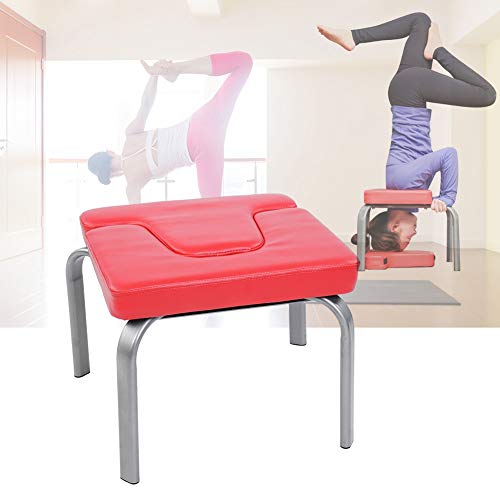 Headstand Chair, Yoga Chair Head Stand Taburete Silla Banco Banco de inversión Headstander Fitness Kit Rojo