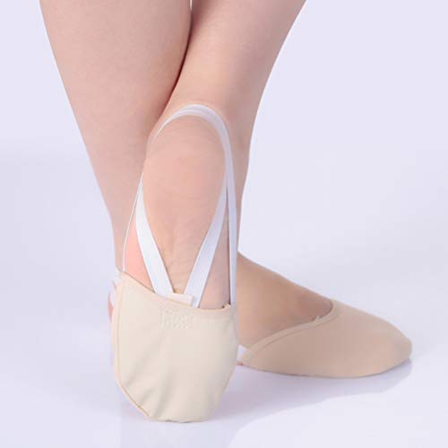 Healifty Calcetines Antideslizantes para Ballet y Yoga Suelo para Zapatos de Bailarinas de Ballet y Competición de Gimnasia Rítmica Talla S Color de Piel