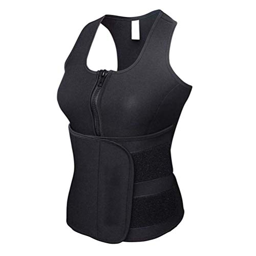 Healifty Chaleco de Sudor de Neopreno Corsé de Compresión Chaleco Entrenador de Cintura Control de Vientre Adelgazante Body Shaper para Mujer - Talla L (Negro) Healifty Chaleco de Sudor de Neopreno Corsé de Compresión Chaleco Entrenador de Cintura Control de Vientre Adelgazante Body Shaper para Mujer - Talla L (Negro)