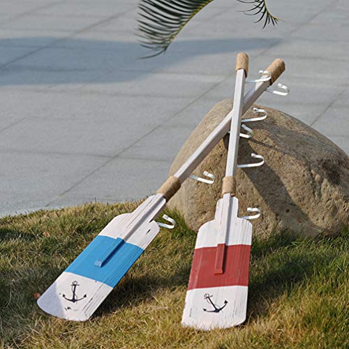Healifty - Remo náutico de madera rústico de remo para colgar en la pared con gancho para el hogar, sala de estar, estilo al azar Healifty - Remo náutico de madera rústico de remo para colgar en la pared con gancho para el hogar, sala de estar, estilo al azar