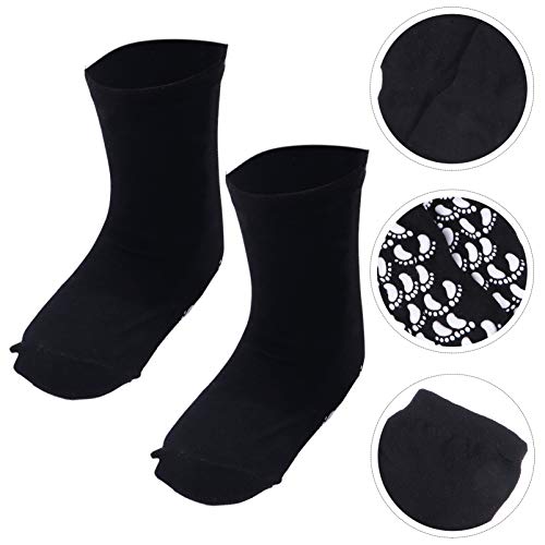 HEALLILY 5 Pares de Calcetines de Yoga Antideslizantes para Mujeres Calcetines de Agarre de Algodón Antideslizantes Calcetines de Fitness de Barra de Pilates Bikram con Agarres