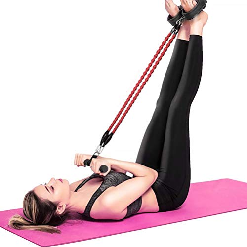 HEALLILY Sentarse Tirar de La Cuerda Tensión de Cuatro Resortes Pedal de Pie Equipo de Sentadillas para El Recortador de Barriga Abdominal Ejercitador de Piernas Deporte Culturismo Fitness HEALLILY Sentarse Tirar de La Cuerda Tensión de Cuatro Resortes Pedal de Pie Equipo de Sentadillas para El Recortador de Barriga Abdominal Ejercitador de Piernas Deporte Culturismo Fitness