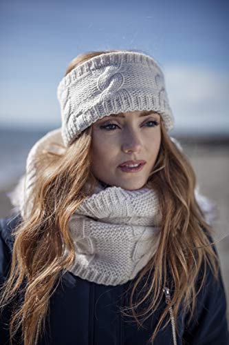 Heat Holders - Cinta térmica de punto para la cabeza, para mujer, con forro polar interior gris Talla única