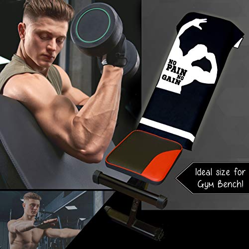 Hee-Star Toalla Gimnasio Hombre - Toalla de Microfibra Ideal para Fitness y Sala de Musculación - Toalla Deporte de Secado Rapido y Ultraligera - Accesorios Gimnasio Hombre