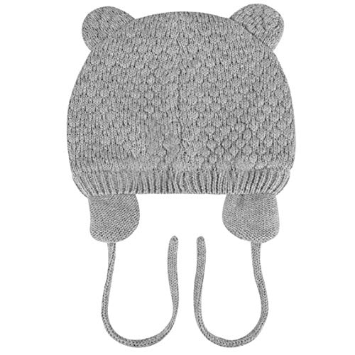 heekpek Gorro de Bebé Niña Invierno Sombrero de Bebé Oso Lindo Niño Orejera Beanie Gorro de Punto Cálido Otoño Primavera Niña 0 a 3 Años