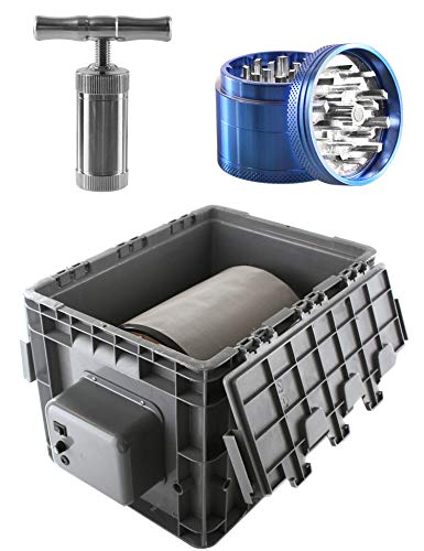 Heisenberg Máquina de Polen eléctrica 9 litros Extractor de Polen de Centrifugado con Prensa de Polen y Grinder Heisenberg Máquina de Polen eléctrica 9 litros Extractor de Polen de Centrifugado con Prensa de Polen y Grinder