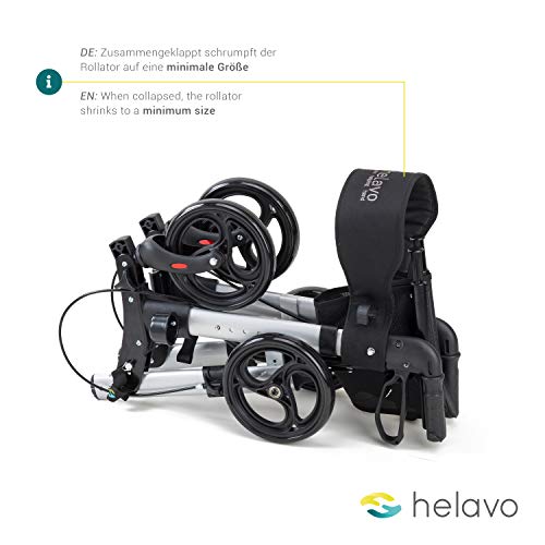 HELAVO - andador para ancianos - caminadores de aluminio plegables para mayores HELAVO - andador para ancianos - caminadores de aluminio plegables para mayores
