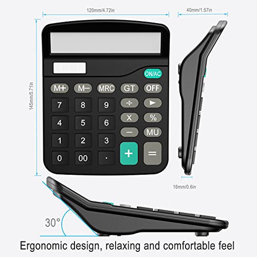 Helect H1001- Calculadora Básica, Energía Solar, Negro Helect H1001- Calculadora Básica, Energía Solar, Negro