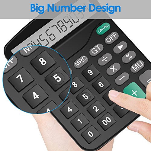 Helect H1001- Calculadora Básica, Energía Solar, Negro Helect H1001- Calculadora Básica, Energía Solar, Negro