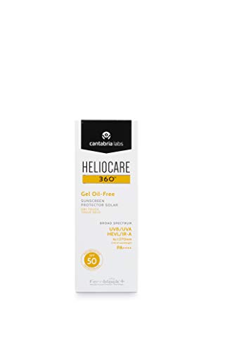 Heliocare 360Âș Gel Oil-Free SPF 50+ - Crema Solar Facial, Fotoprotector Avanzado, Ligero, Pieles Grasas, Tendencia Acneica, Acabado Mate y Tacto Seco, 50ml Heliocare 360Âș Gel Oil-Free SPF 50+ - Crema Solar Facial, Fotoprotector Avanzado, Ligero, Pieles Grasas, Tendencia Acneica, Acabado Mate y Tacto Seco, 50ml