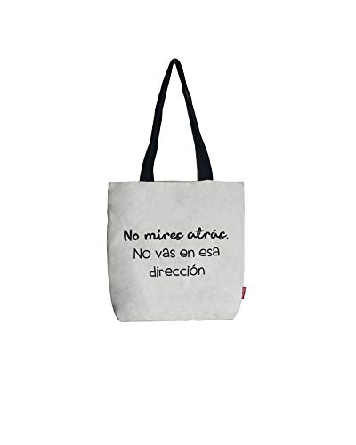 Hello-Bags - Bolso Tote con Cremallera, Forro y Bolsillo Interior, Blanco, 38 cm Hello-Bags - Bolso Tote con Cremallera, Forro y Bolsillo Interior, Blanco, 38 cm