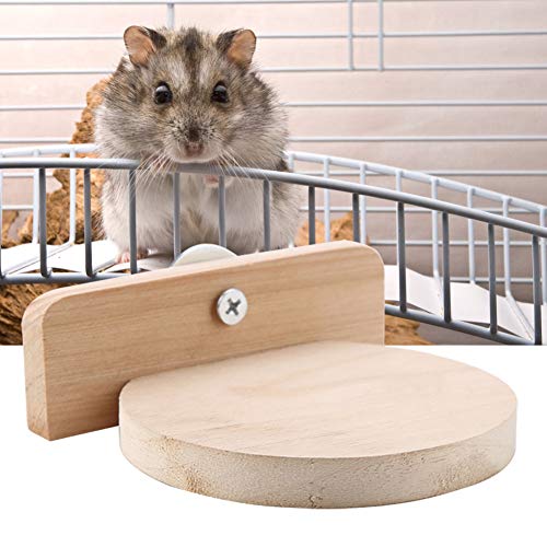 HelloCreate Pet Hamster Madera Sólida Springboard Juguete de Madera Saltando Escalada Plataforma de Juguete para Jaula