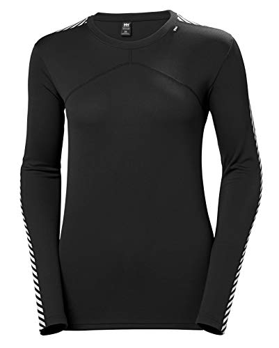 Helly Hansen W Lifa Crew, camiseta de deporte interior para dama, con mangas largas a rayas, tejido ultraligero de Lifa 100% Helly Hansen W Lifa Crew, camiseta de deporte interior para dama, con mangas largas a rayas, tejido ultraligero de Lifa 100%