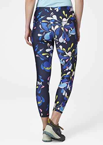 Helly Hansen W Verglas 7/8 Tights Leggings, Mujer, Sling Navy Print, L Helly Hansen W Verglas 7/8 Tights Leggings, Mujer, Sling Navy Print, L