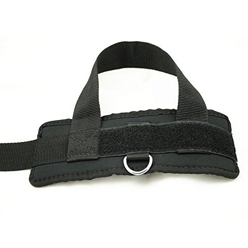 HemeraPhit Ejercicio máquina Ajustable Correas de Tobillo Pierna el Entrenamiento Equipo de Gimnasio y Bodybuilding, 1 par(Negro)