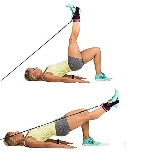 HemeraPhit Ejercicio máquina Ajustable Correas de Tobillo Pierna el Entrenamiento Equipo de Gimnasio y Bodybuilding, 1 par(Negro) HemeraPhit Ejercicio máquina Ajustable Correas de Tobillo Pierna el Entrenamiento Equipo de Gimnasio y Bodybuilding, 1 par(Negro)