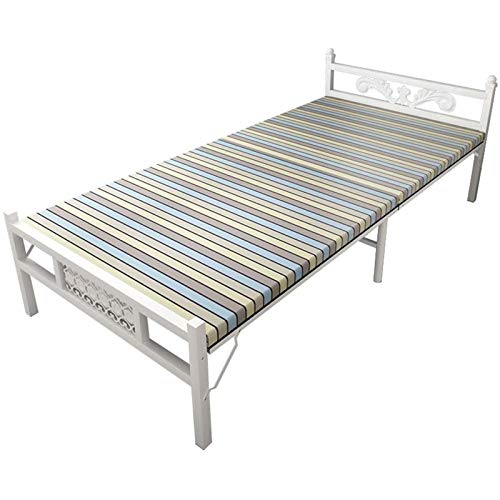 HEMFV Cama Plegable de fácil Almacenamiento Rollaway Plegable Cama Cama Colchón Cama Plegable Alquiler Casa de Alquiler Casa Oficina Almuerzo Almuerzo Almuerzo Break Hogar Adulto Simple Portátil Cama