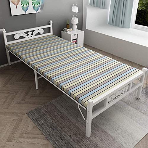 HEMFV Cama Plegable de fácil Almacenamiento Rollaway Plegable Cama Cama Colchón Cama Plegable Alquiler Casa de Alquiler Casa Oficina Almuerzo Almuerzo Almuerzo Break Hogar Adulto Simple Portátil Cama