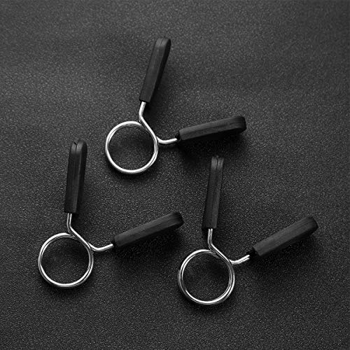 Hemoton 5 pinzas para mancuernas de 24 mm con clip de muelle para collar, pesas, gimnasio, resistentes