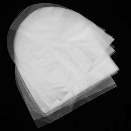 Hemoton - Lote de 50 discos de vinilo con mangas interiores antiestáticas, fondo redondo, bolsa de plástico transparente para CD y protección interior para 25 cm
