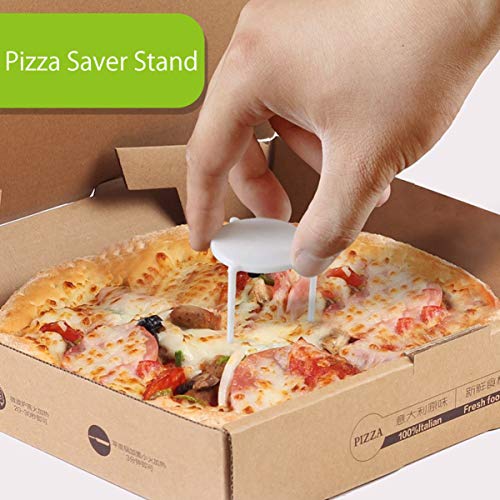 Hemoton Soporte de Ahorro de Pizza de 100 Piezas Pila de Trípode de Pizza de Plástico para Contenedor de Restaurante Cajas de Catering