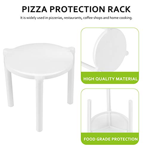 Hemoton Soporte de Ahorro de Pizza de 100 Piezas Pila de Trípode de Pizza de Plástico para Contenedor de Restaurante Cajas de Catering