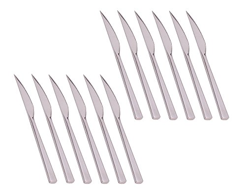 HENGRUI Acero Inoxidable 18/10 Cuchillo de Cena,12pcs HENGRUI Acero Inoxidable 18/10 Cuchillo de Cena,12pcs
