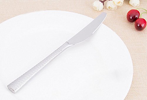 HENGRUI Acero Inoxidable 18/10 Cuchillo de Cena,12pcs