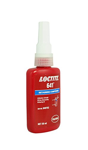 Henkel Loctite 641 - Compuesto de retención - Fuerza media - Fácil de desmontar - Ajuste del rodamiento - 50 ml de pegamento Henkel Loctite 641 - Compuesto de retención - Fuerza media - Fácil de desmontar - Ajuste del rodamiento - 50 ml de pegamento
