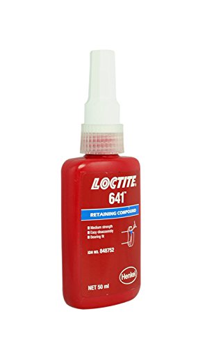 Henkel Loctite 641 - Compuesto de retención - Fuerza media - Fácil de desmontar - Ajuste del rodamiento - 50 ml de pegamento