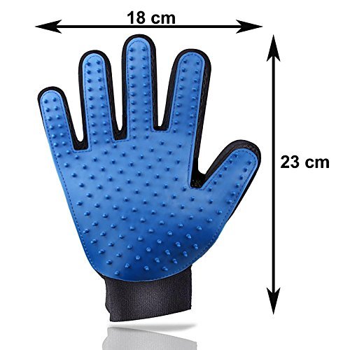 HEQUN Guante de Masaje para Mascotas, Cepillo de Deshedding Suave, para Perros Masaje para Mascotas Perros Gatos Herramienta de Masaje con Diseño Mejorado de Cinco Dedos (Azul) HEQUN Guante de Masaje para Mascotas, Cepillo de Deshedding Suave, para Perros Masaje para Mascotas Perros Gatos Herramienta de Masaje con Diseño Mejorado de Cinco Dedos (Azul)