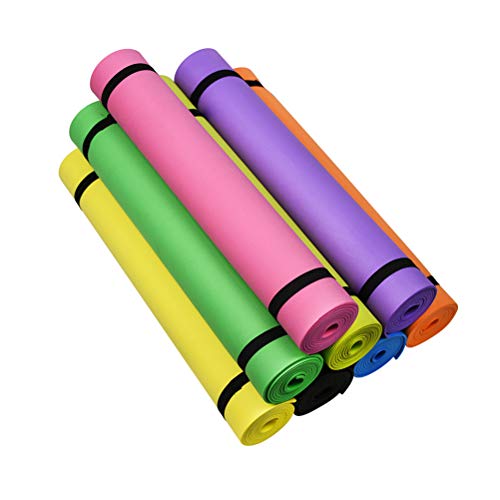 HEREB Colchoneta Fitness Esterilla 4mm Yoga Antideslizante Alfombrilla de EVA Yoga Esterilla Pilates Esterilla Deporte Colchoneta para Gimnasio Espesor, Pilates Yoga Ejercicios para el Piso