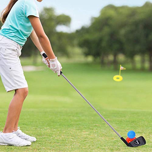 HEREB Juego de juguetes de golf para niños, 10 piezas portátiles Mini niños Golf Club Juguete al aire libre Aprendizaje Putting Golf para niños preescolares