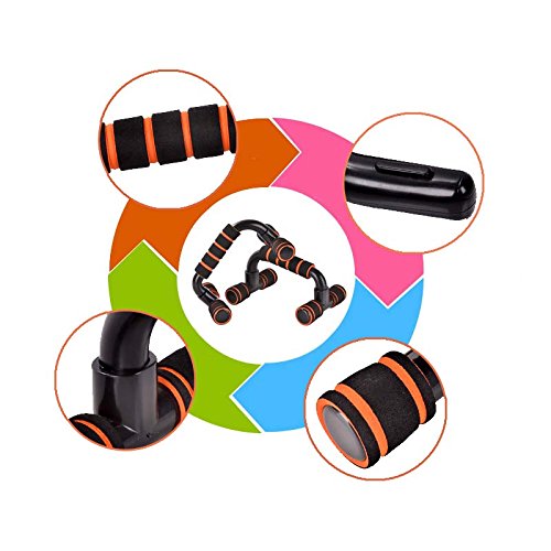 Herewegoo - Agarres para ejercicio, pequeño material de fitness, equipo de entrenamiento muscular de brazos, pecho, agarres para flexiones, 2 Herewegoo - Agarres para ejercicio, pequeño material de fitness, equipo de entrenamiento muscular de brazos, pecho, agarres para flexiones, 2