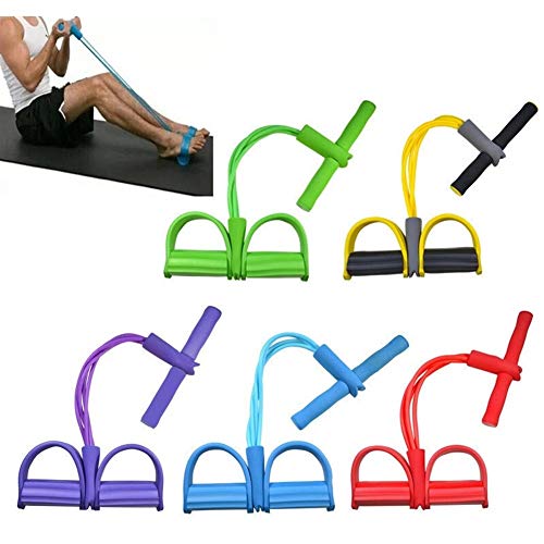 HGWZLQ 4 Tubo Fuerte Resistencia De La Aptitud Bandas De Látex Pedal del Pie Ejercitador Tire Cuerdas De Yoga Deportes Pilates Fitness Equipo De Adelgazamiento Gym (Color : Purple) HGWZLQ 4 Tubo Fuerte Resistencia De La Aptitud Bandas De Látex Pedal del Pie Ejercitador Tire Cuerdas De Yoga Deportes Pilates Fitness Equipo De Adelgazamiento Gym (Color : Purple)
