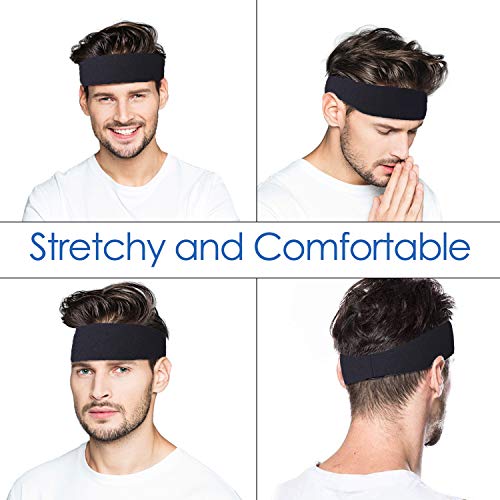 HHOOMY Bandas para la Cabeza para Hombres y Mujeres 3 Paquetes - Banda para el Sudor y Deportes Diadema Humedad Wicking Workout Bandas para Correr, Entrenamiento Cruzado, Yoga, etc. HHOOMY Bandas para la Cabeza para Hombres y Mujeres 3 Paquetes - Banda para el Sudor y Deportes Diadema Humedad Wicking Workout Bandas para Correr, Entrenamiento Cruzado, Yoga, etc.