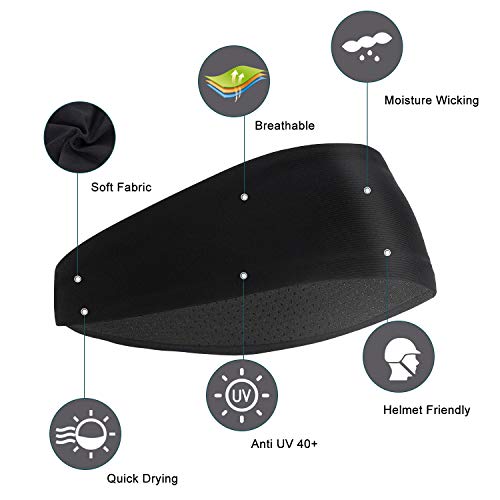 HHOOMY Bandas para la Cabeza para Hombres y Mujeres 3 Paquetes - Banda para el Sudor y Deportes Diadema Humedad Wicking Workout Bandas para Correr, Entrenamiento Cruzado, Yoga, etc. HHOOMY Bandas para la Cabeza para Hombres y Mujeres 3 Paquetes - Banda para el Sudor y Deportes Diadema Humedad Wicking Workout Bandas para Correr, Entrenamiento Cruzado, Yoga, etc.