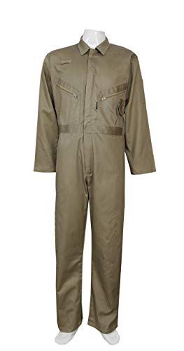 Highliving Mono general para hombre, de algodón, talla XL, color caqui Highliving Mono general para hombre, de algodón, talla XL, color caqui