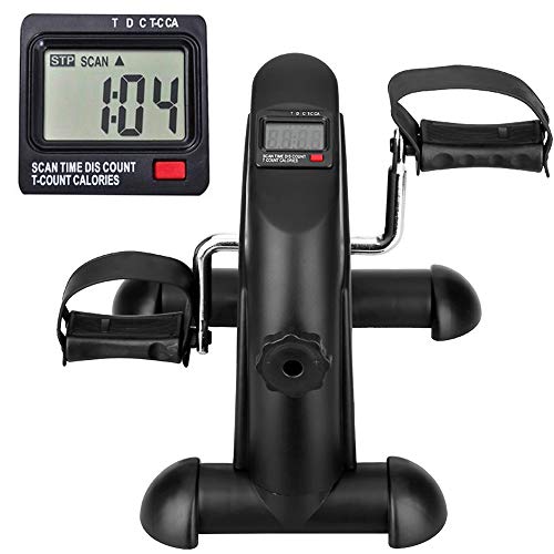 himaly Mini Bicicleta Estática con Pantalla LCD para Entrenamiento de Brazos y Piernas Minibicicleta Ajustable para Hacer, Pedales estaticos himaly Mini Bicicleta Estática con Pantalla LCD para Entrenamiento de Brazos y Piernas Minibicicleta Ajustable para Hacer, Pedales estaticos