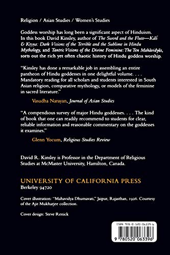 Hindu Goddesses: Visions of the Divine Feminine in the Hindu Religious Tradition: 12 (Hermeneutics: Studies in the History of Religions)