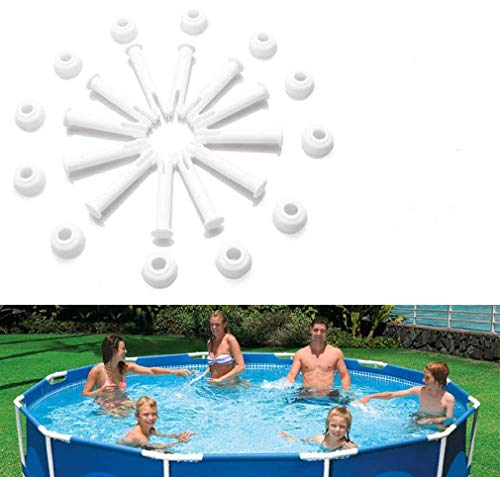 HIQE-FL Repuesto de Piscina Intex,Intex Piezas,Repuesto de Piscina de Plastico,Juntas de Goma Piscina,Piscinas Intex Redondas,Repuesto para Piscina,Metal Rectangular